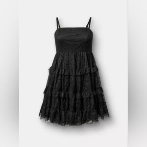 TORRID Elegant Black Lace Dress
